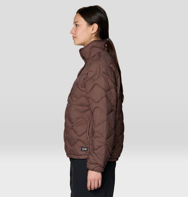 Women's Seek Out Snap Neck Pullover, Color: Carob, image 7