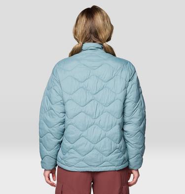 Women's Seek Out Snap Neck Pullover, Color: Blue Sage, image 10