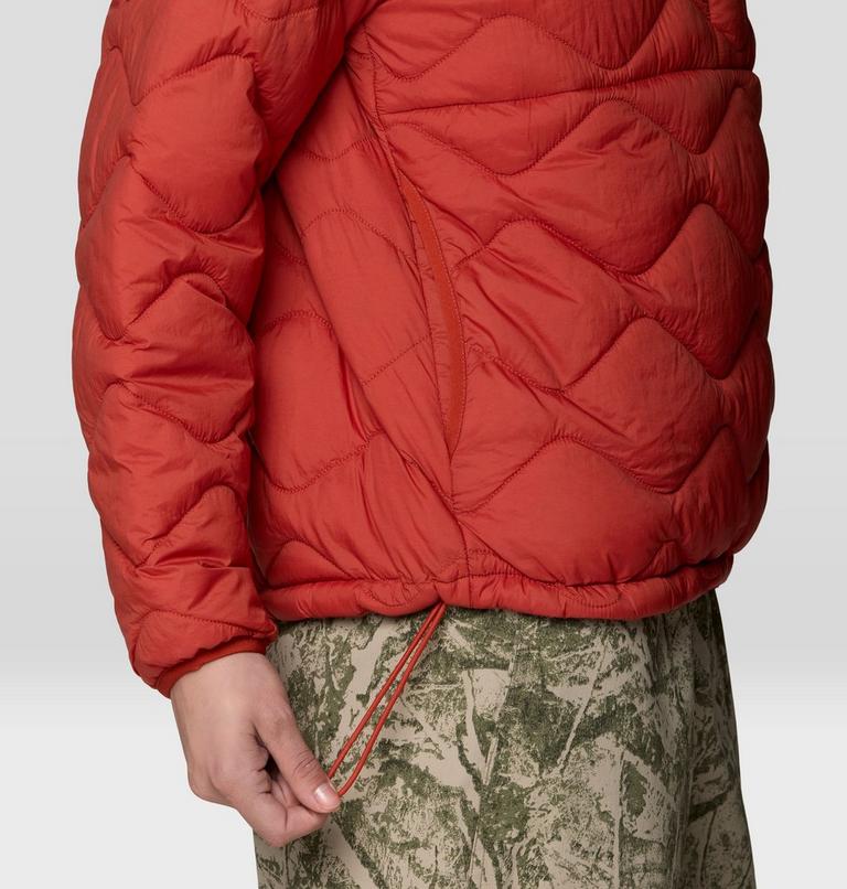 Women's Seek Out Snap Neck Pullover, Color: Mars Red, image 5