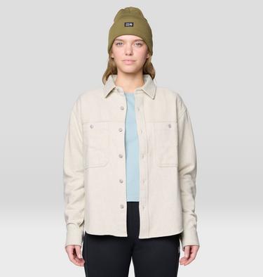 Women's Plusher Relaxed Long Sleeve Flannel, Color: Stone Heather, image 8