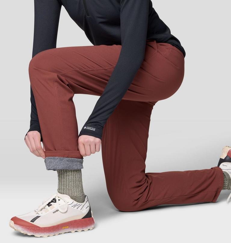 Women's Dynama Lined Pant, Color: Bourbon Brown, image 7