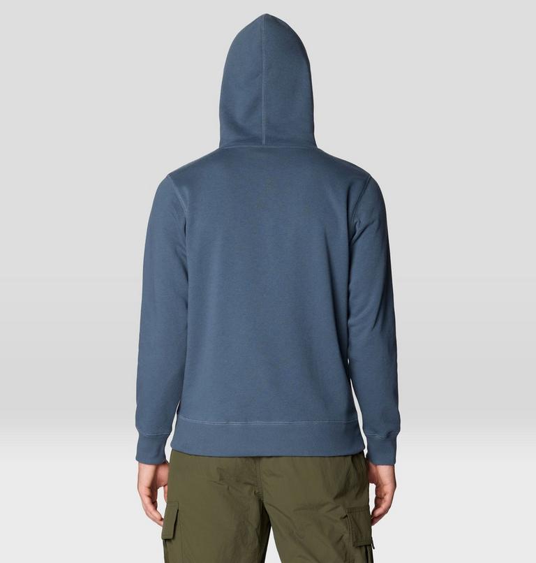 Men's MHW Center Logo Hoody, Color: Moon Blue, image 2