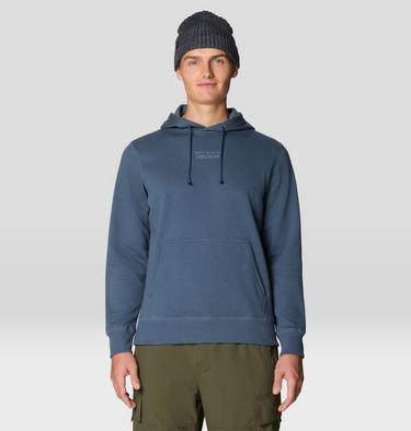Men's MHW Center Logo Hoody, Color: Moon Blue, image 9