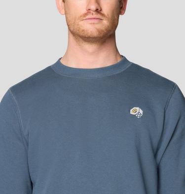 Men's MHW Logo Crew, Color: Moon Blue, image 4