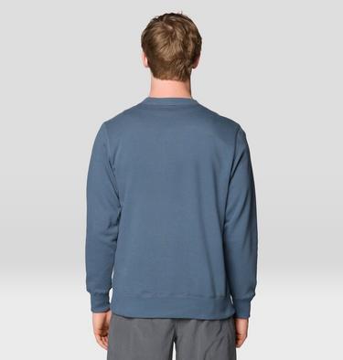 Men's MHW Logo Crew, Color: Moon Blue, image 2