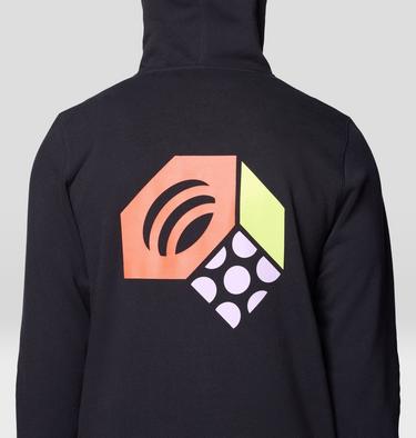 Men's Tri-Color Logo Hoody, Color: Black, image 8