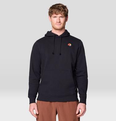 Men's Tri-Color Logo Hoody, Color: Black, image 3