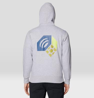 Men's Tri-Color Logo Hoody, Color: Hardwear Grey Heather, image 8