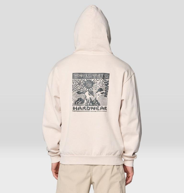 Men's Garment Dyed Pullover Hoody, Color: Fossil, image 2