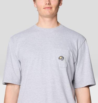 Men's MHW Logo Pocket Relaxed Short Sleeve, Color: Hardwear Grey Heather, image 4