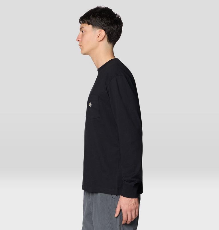 Men's MHW Logo Pocket Relaxed Long Sleeve, Color: Black, image 3