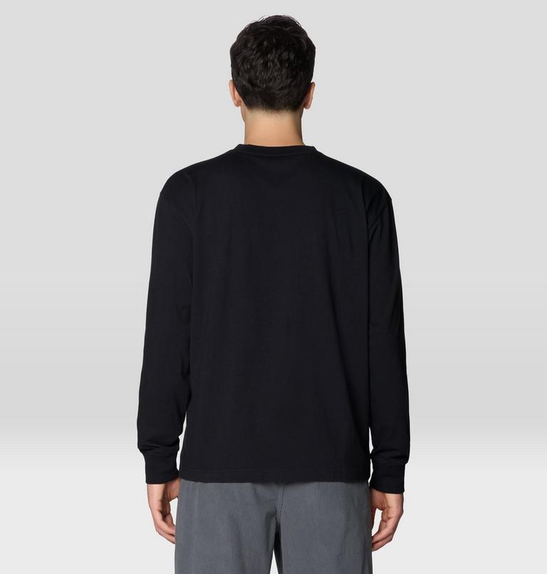 Men's MHW Logo Pocket Relaxed Long Sleeve, Color: Black, image 2