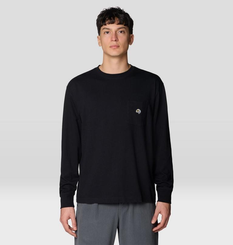 Men's MHW Logo Pocket Relaxed Long Sleeve, Color: Black, image 1
