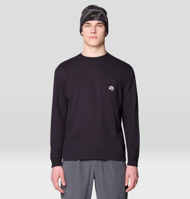 Men's MHW Logo Pocket Relaxed Long Sleeve, Color: Black, image 1