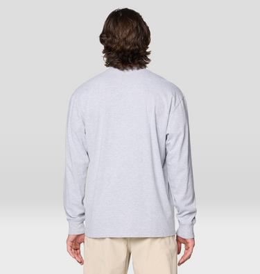Men's MHW Logo Pocket Relaxed Long Sleeve, Color: Hardwear Grey Heather, image 6