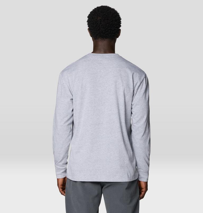 Men's MHW Logo Pocket Relaxed Long Sleeve, Color: Hardwear Grey Heather, image 2