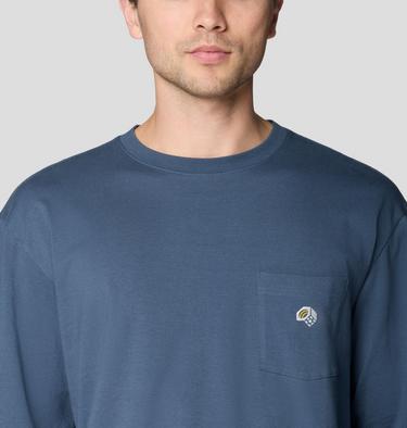 Men's MHW Logo Pocket Relaxed Long Sleeve, Color: Astral Blue, image 12
