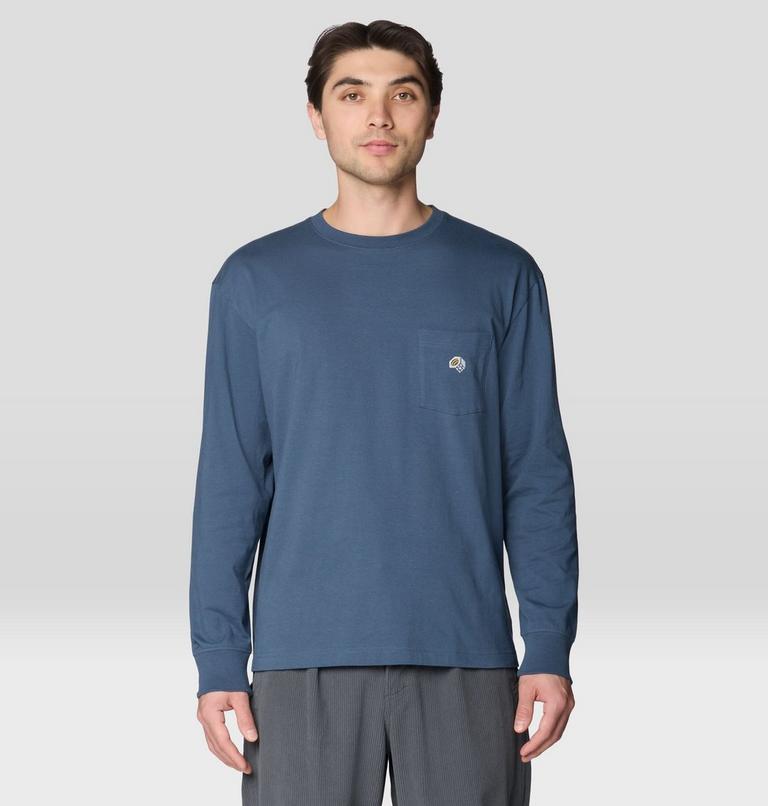 Men's MHW Logo Pocket Relaxed Long Sleeve, Color: Astral Blue, image 1