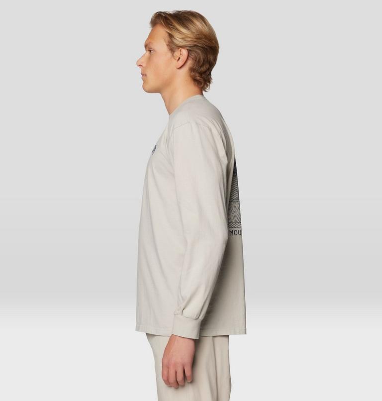 Homme Rig Graphic Relaxed Manches longues, Color: Oyster Shell, image 3