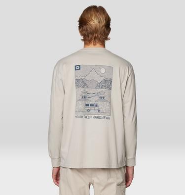 Men's Rig Graphic Relaxed Long Sleeve, Color: Oyster Shell, image 6