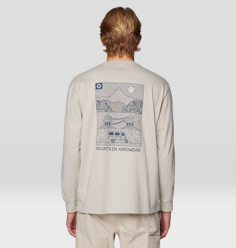 Homme Rig Graphic Relaxed Manches longues, Color: Oyster Shell, image 2