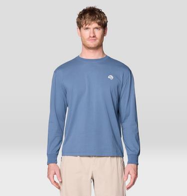 Men's Rig Graphic Relaxed Long Sleeve, Color: Adriatic Blue, image 9