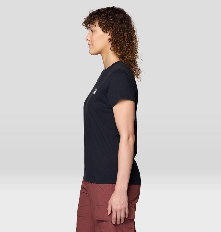 Women's MHW Logo Standard Short Sleeve, Color: Black, image 3