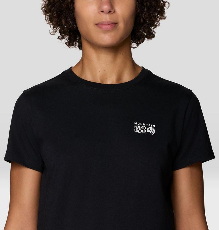 Women's MHW Logo Standard Short Sleeve Shirt, Color: Black, image 4