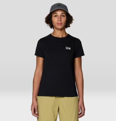 Women's MHW Logo Standard Short Sleeve Shirt, Color: Black, image 3