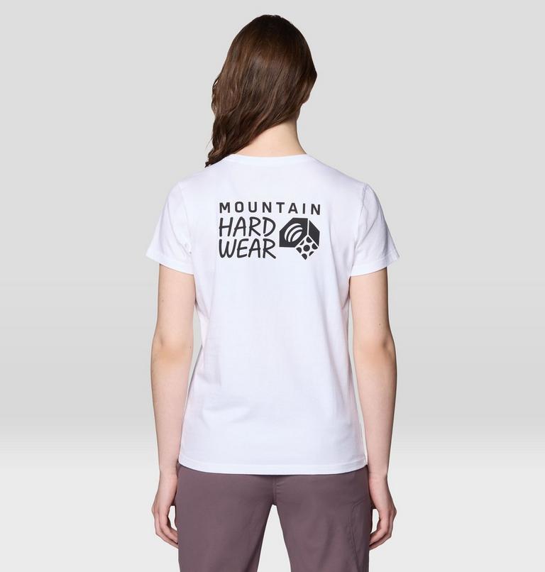 Women's MHW Logo Standard Short Sleeve, Color: White, image 2