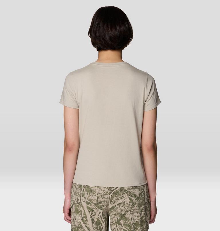 Women's MHW Logo Standard Short Sleeve Shirt, Color: Sandblast, image 2