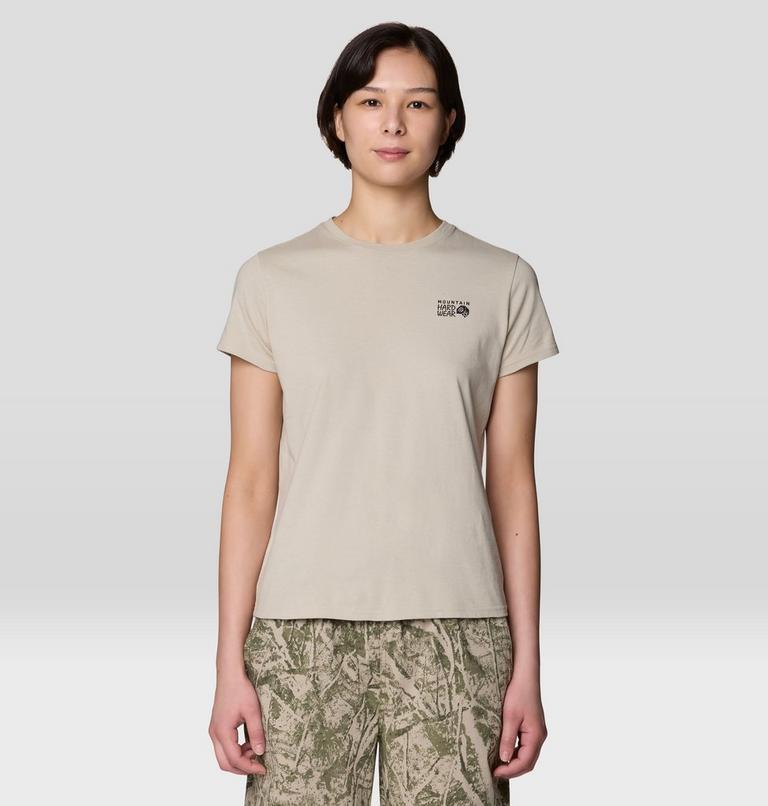 Women's MHW Logo Standard Short Sleeve Shirt, Color: Sandblast, image 1