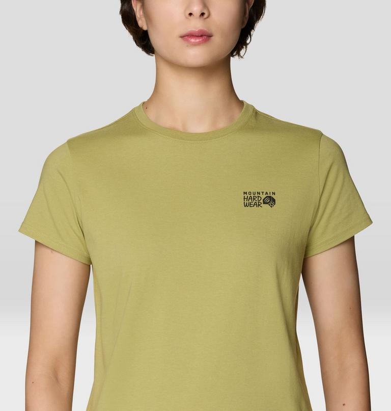 Women's MHW Logo Standard Short Sleeve Shirt, Color: Forest Moss, image 4
