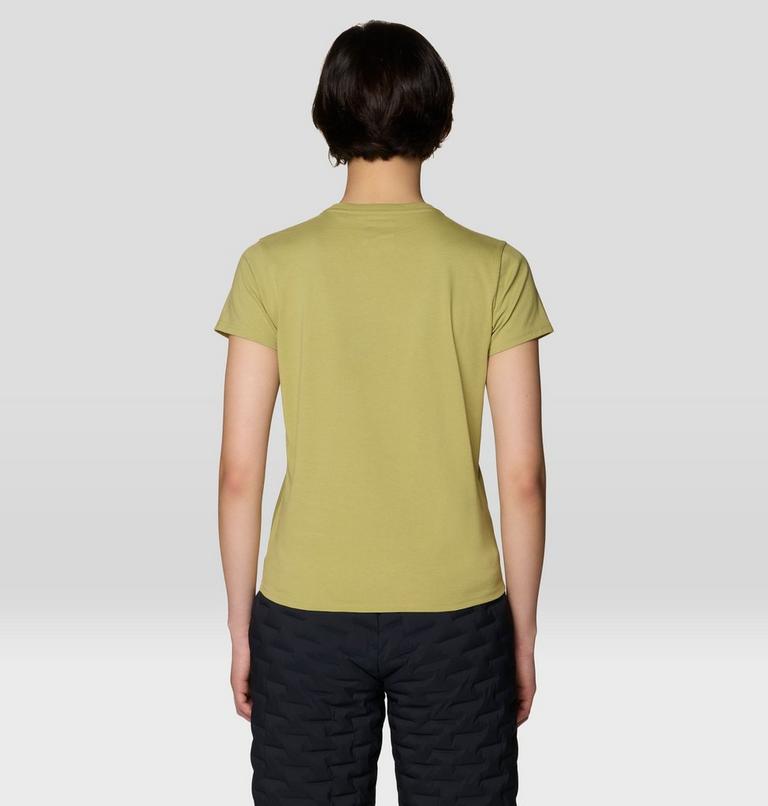 Women's MHW Logo Standard Short Sleeve Shirt, Color: Forest Moss, image 2