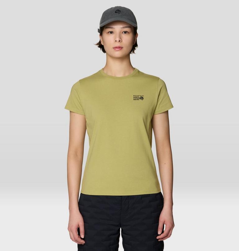 Women's MHW Logo Standard Short Sleeve Shirt, Color: Forest Moss, image 1