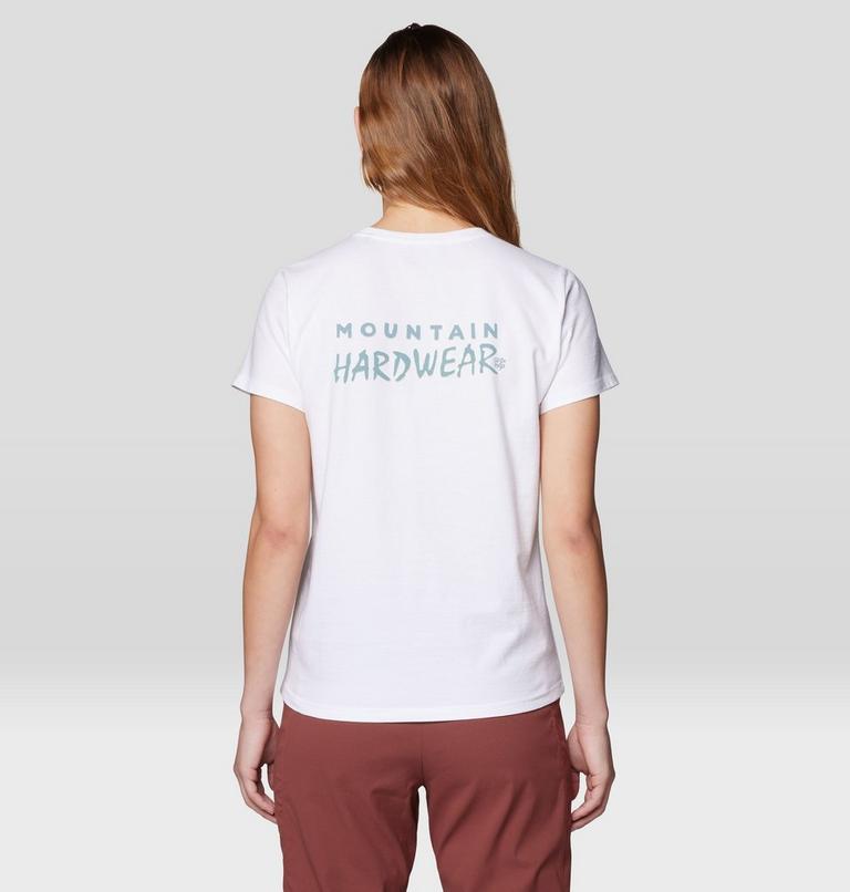 Women's MHW Logo Short Sleeve, Color: White, image 2
