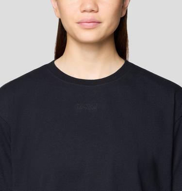 Women's MHW Center Logo Boxy Crop Short Sleeve, Color: Black, image 8