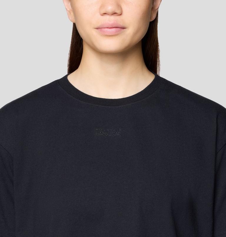 Women's MHW Center Logo Boxy Crop Short Sleeve, Color: Black, image 4