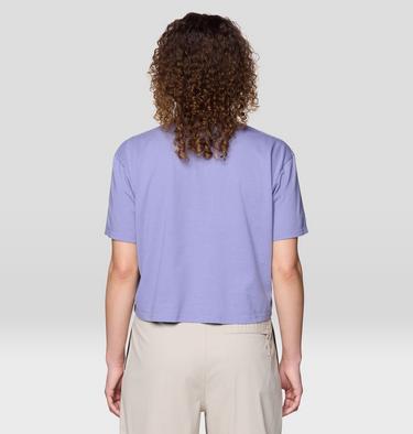 Women's MHW Center Logo Boxy Crop Short Sleeve, Color: Avid, image 2