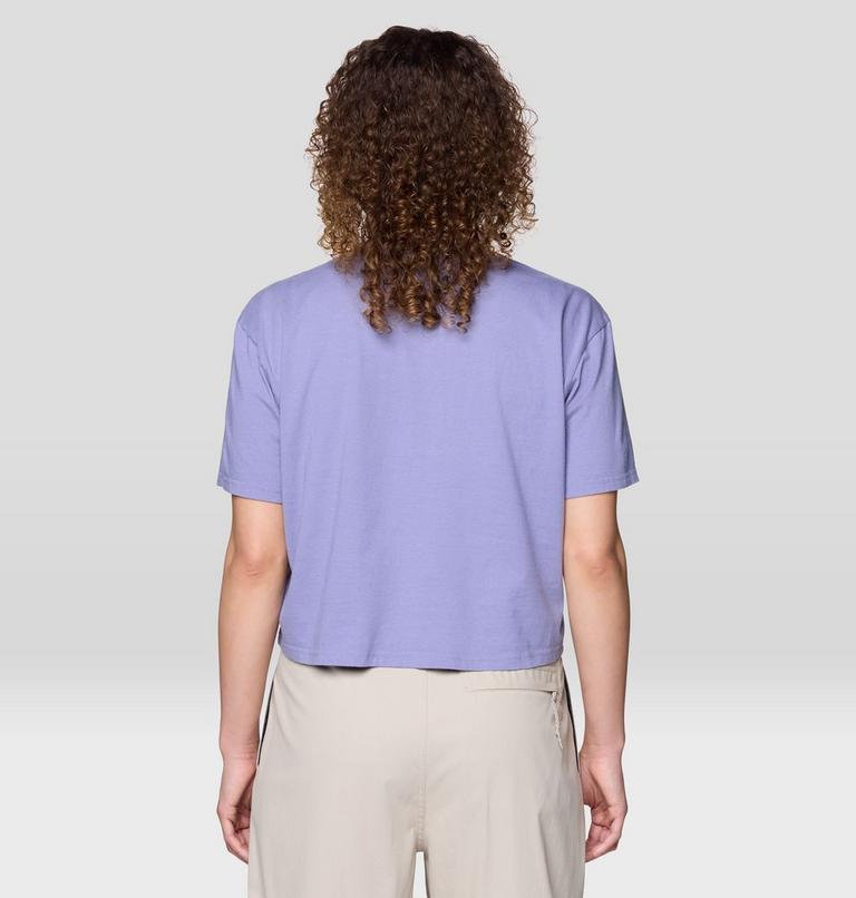 Women's MHW Center Logo Boxy Crop Short Sleeve, Color: Avid, image 2