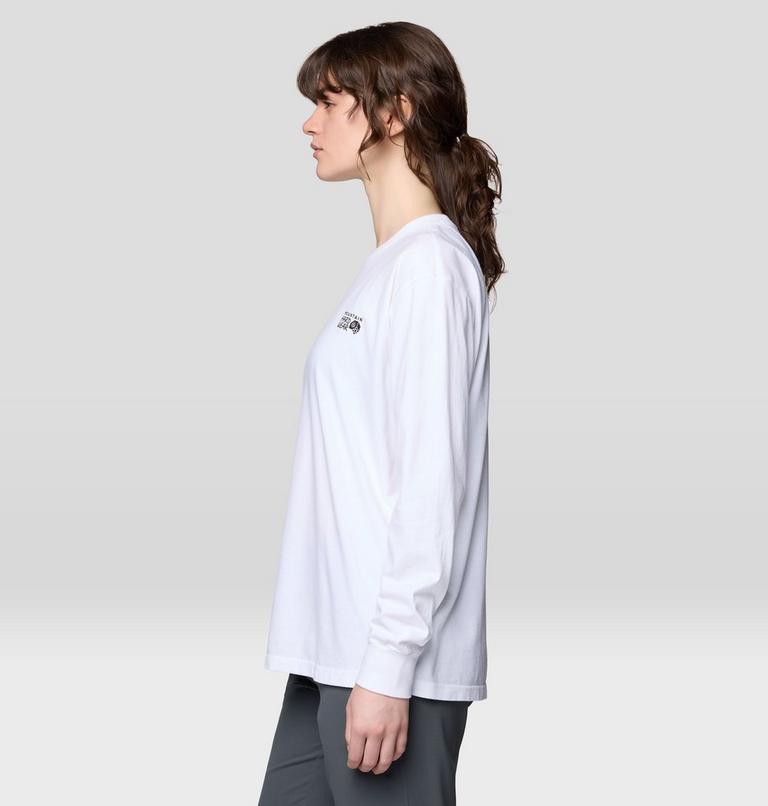 Women's MHW Logo Boxy Long sleeve, Color: White, image 3