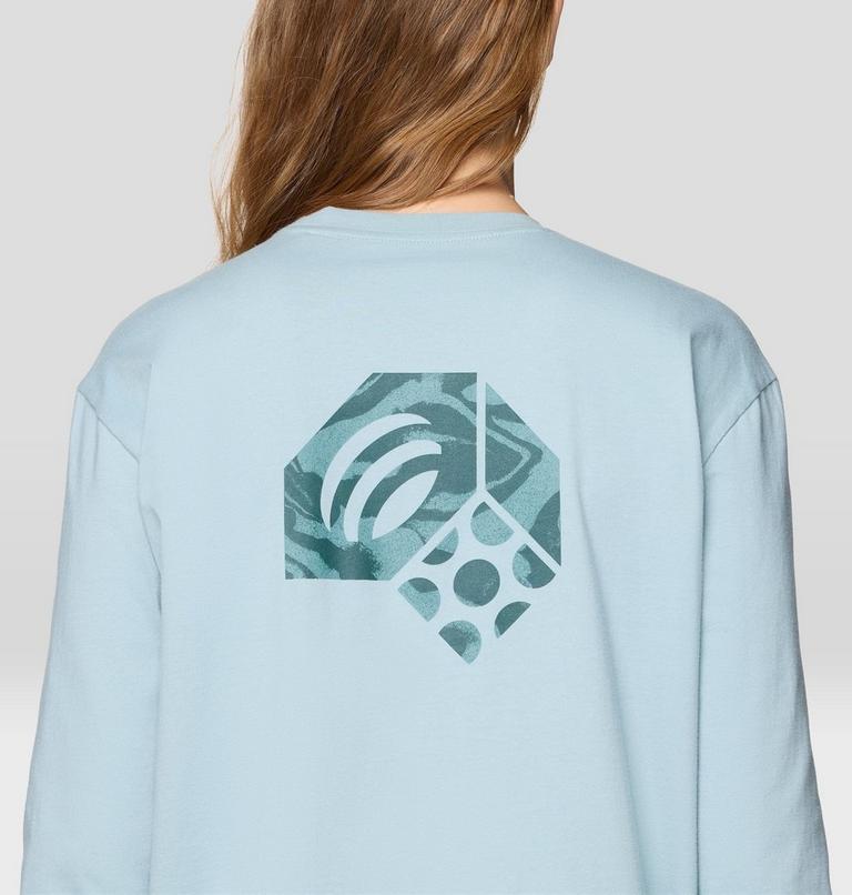 Women's MHW Logo Boxy Long sleeve, Color: Ice Shadow, image 6