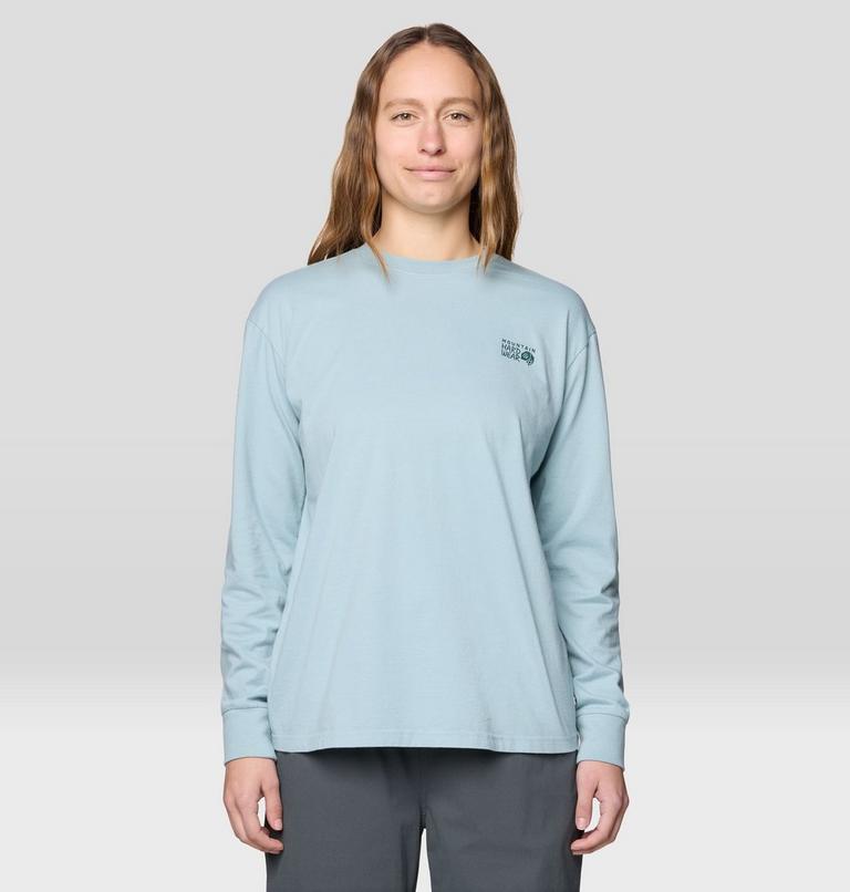 Women's MHW Logo Boxy Long sleeve, Color: Ice Shadow, image 1
