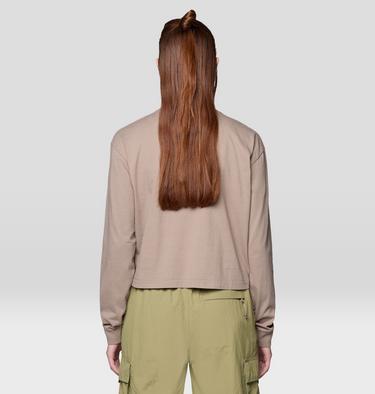 Women's In the Mountains Boxy Crop Long Sleeve, Color: Wild Taupe, image 4
