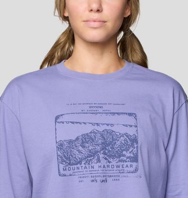 Women's In the Mountains Boxy Crop Long Sleeve, Color: Avid, image 4
