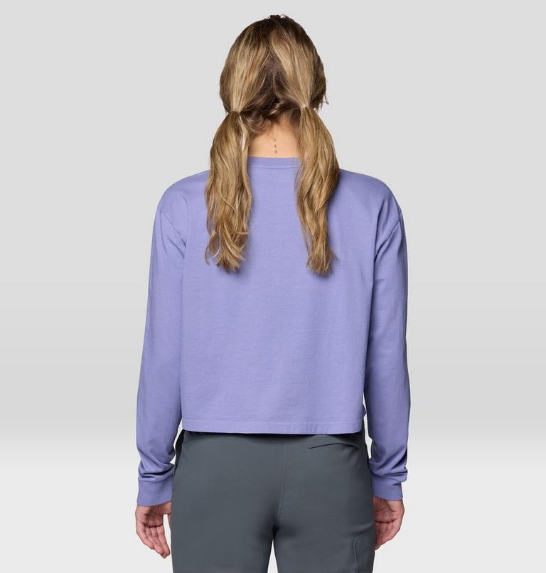 Women's In the Mountains Boxy Crop Long Sleeve, Color: Avid, image 2