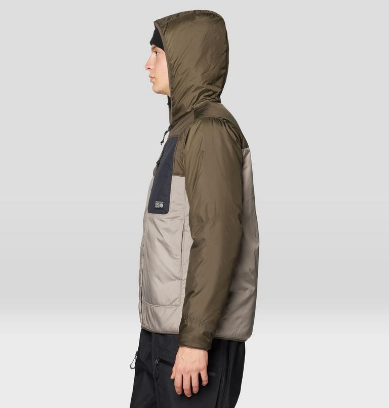 Men's Après Pro Insulated Hooded Jacket, Color: Dunes, Ridgeline, Black, image 5