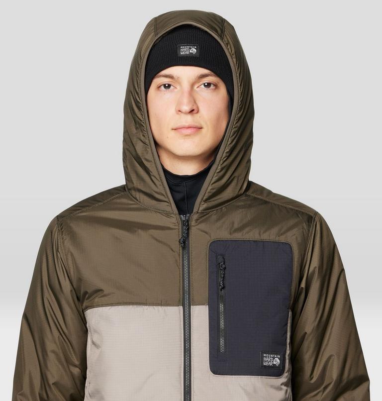 Men's Après Pro Insulated Hooded Jacket, Color: Dunes, Ridgeline, Black, image 6