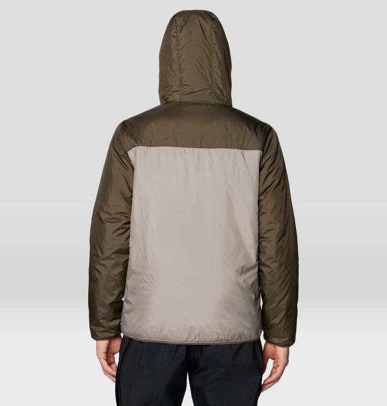 Men's Après Pro Insulated Hooded Jacket, Color: Dunes, Ridgeline, Black, image 4