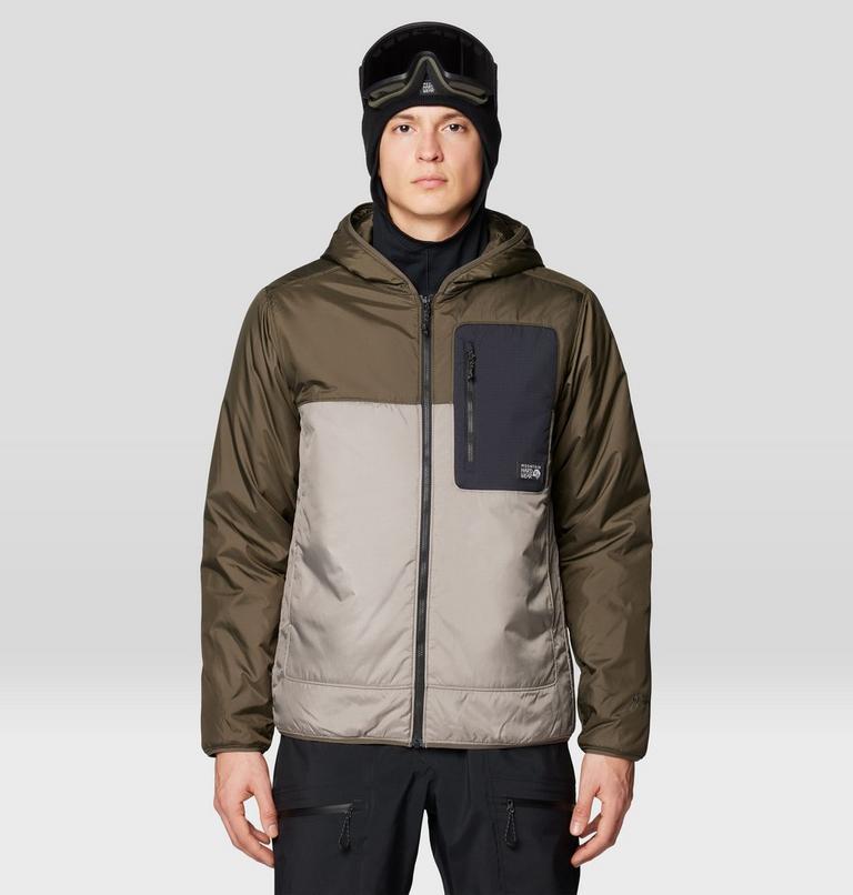Men's Après Pro Insulated Hooded Jacket, Color: Dunes, Ridgeline, Black, image 1